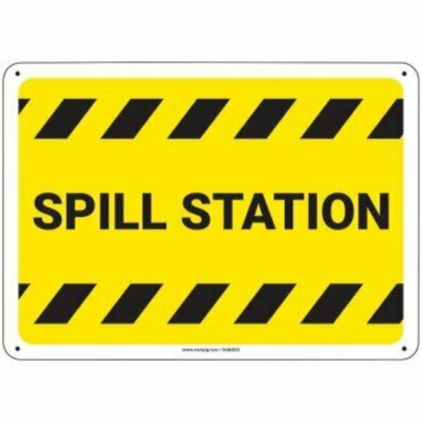 Pig PIG Spill Station Sign 14" x 10" Plastic 14" L x 10" H SGN2025-10X14-PLS